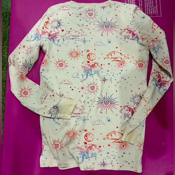 ULTRA RARE Roller Rabbit Pajamas in Celestial Unicorn Themed Print | LIKE NEW - Picture 2 of 7